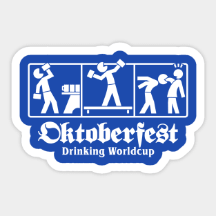 Oktoberfest - Drinking Worldcup 2 (white) Sticker